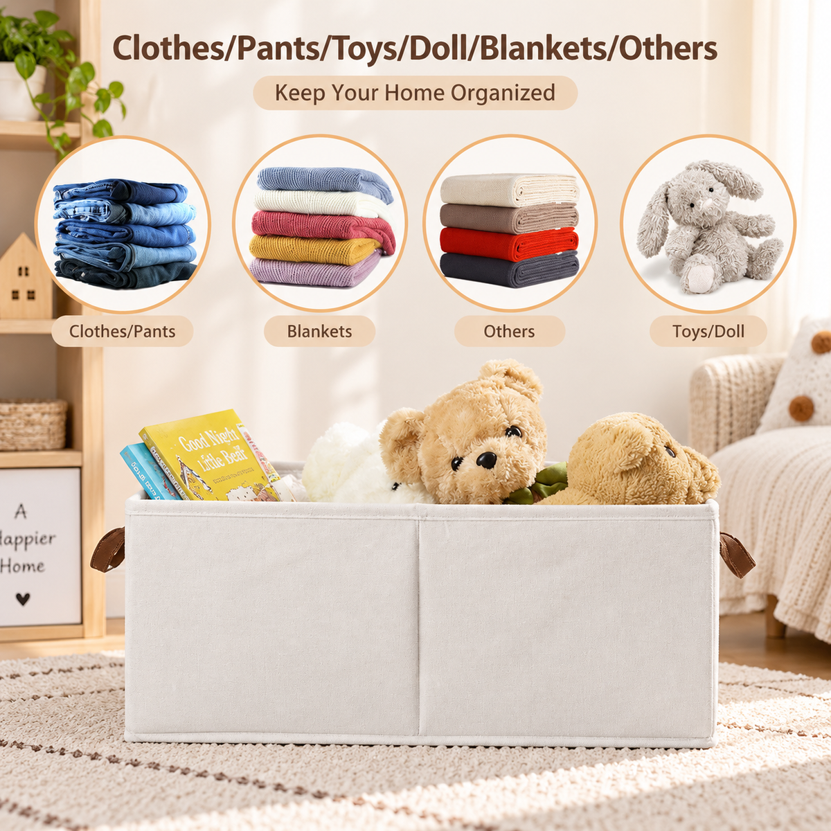 Foldable Fabric Closet Storage Bins