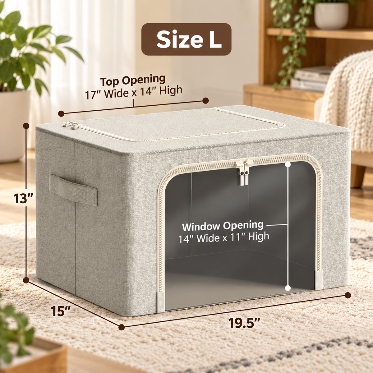 Stackable Foldable Clothes Storage Box