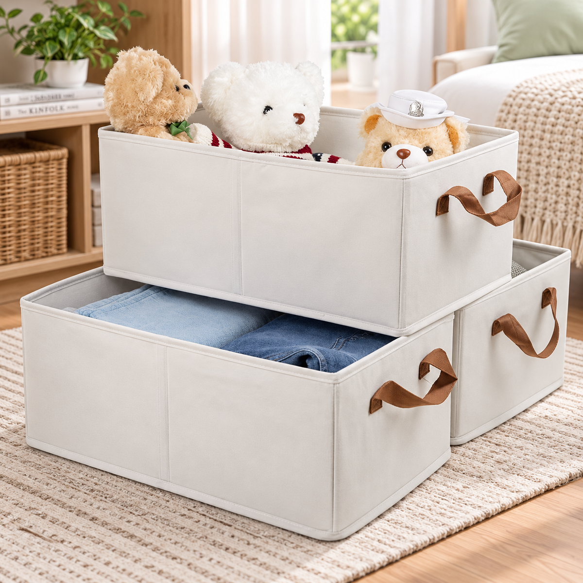Foldable Fabric Closet Storage Bins