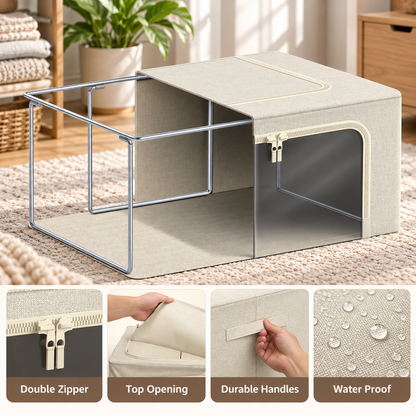 Stackable Foldable Clothes Storage Box