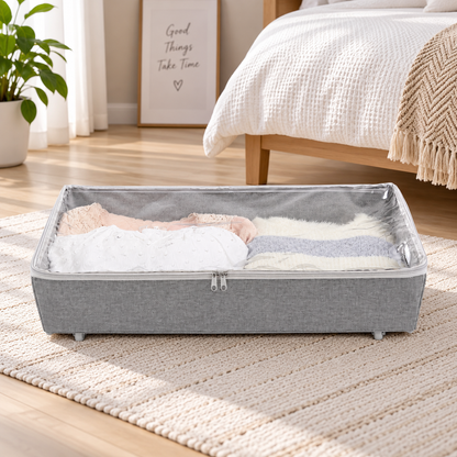 Rolling Under-Bed Storage Organizer