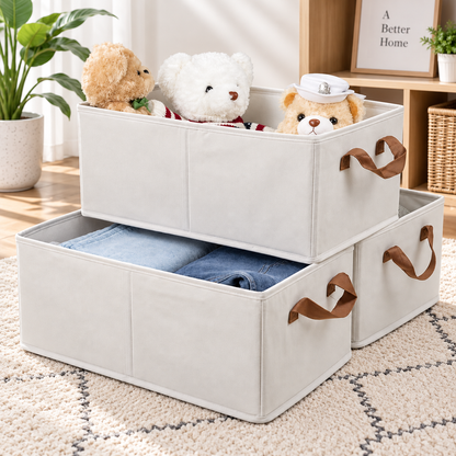 Foldable Fabric Closet Storage Bins