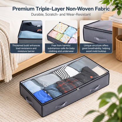 Foldable Under-Bed Storage Bins