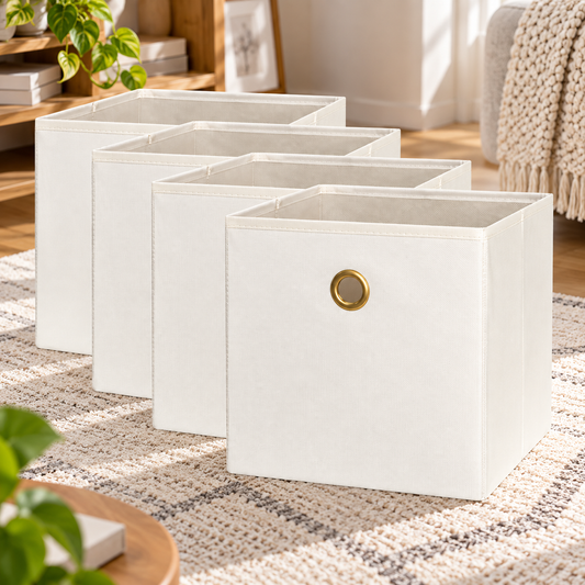 4-Pack Collapsible Fabric Storage Bins