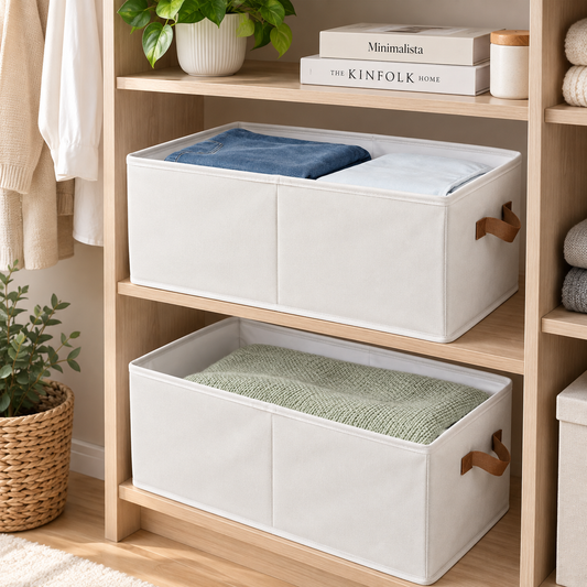Foldable Fabric Closet Storage Bins